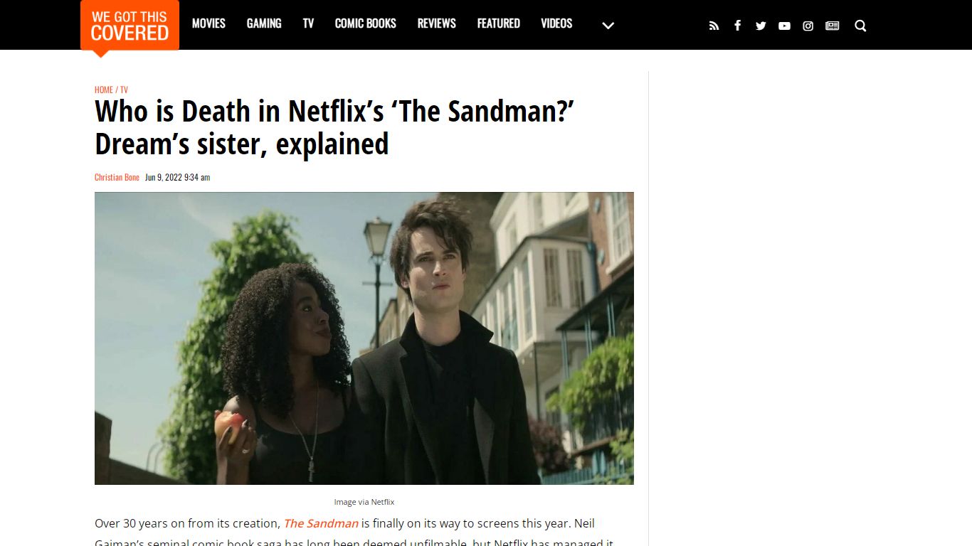 Who is Death in Netflix’s ‘The Sandman?’ Dream’s sister, explained